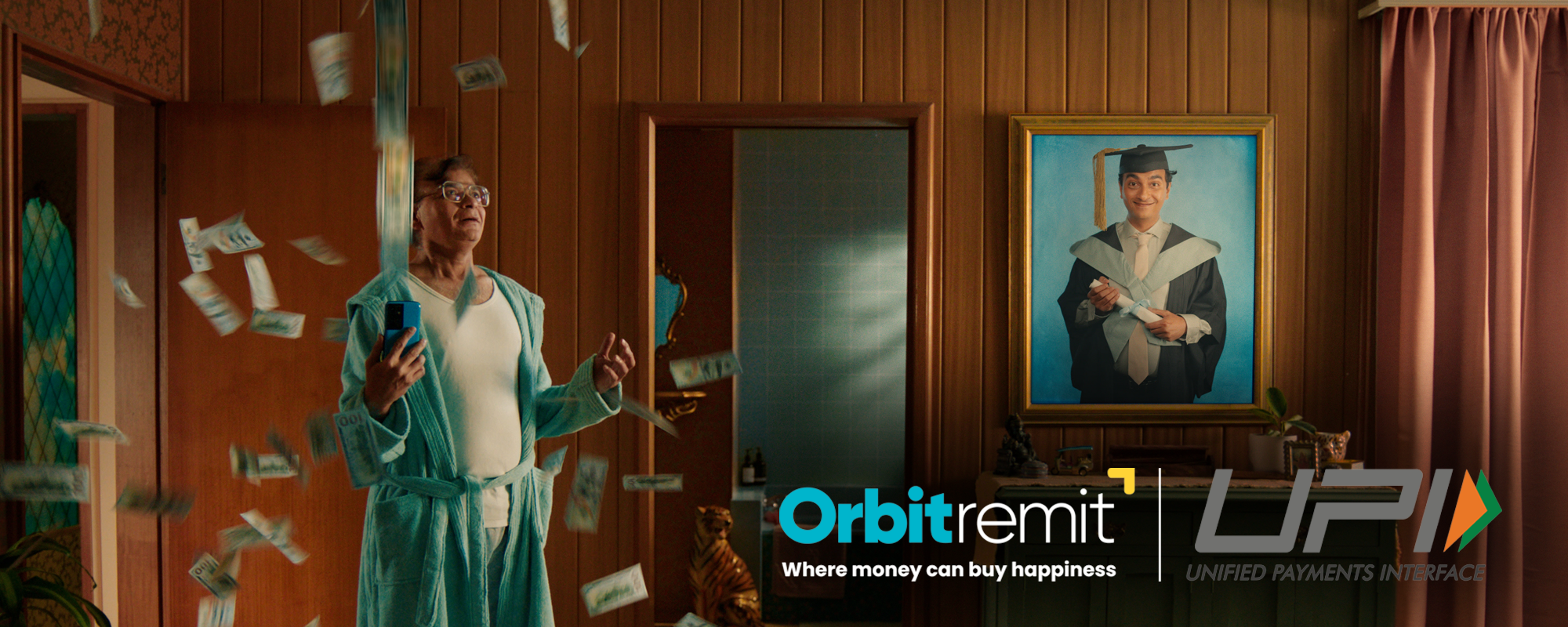 Send money transfer to India via UPI