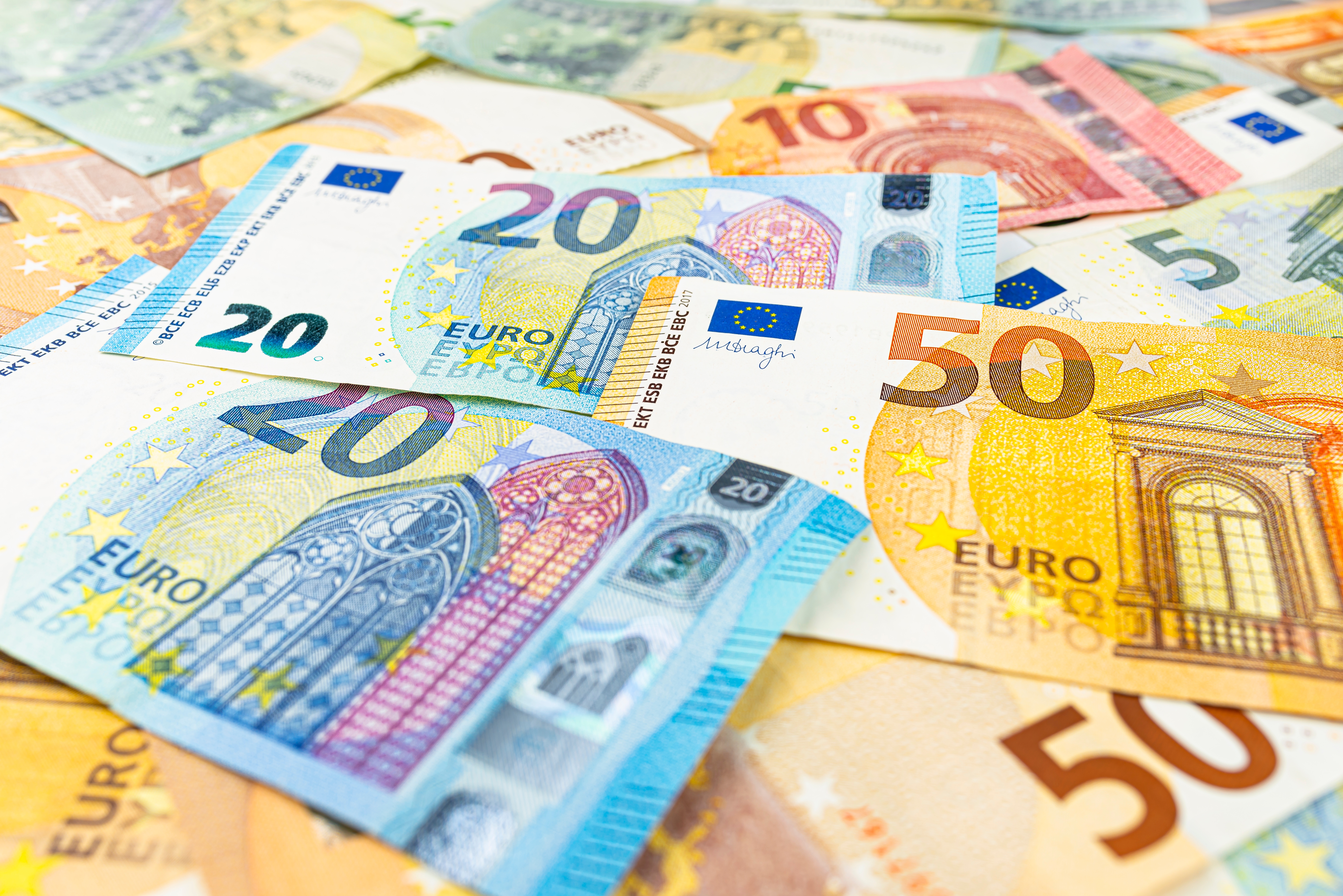 euro currency background with multiple bank notes 2026 03 24 09 00 44 utc