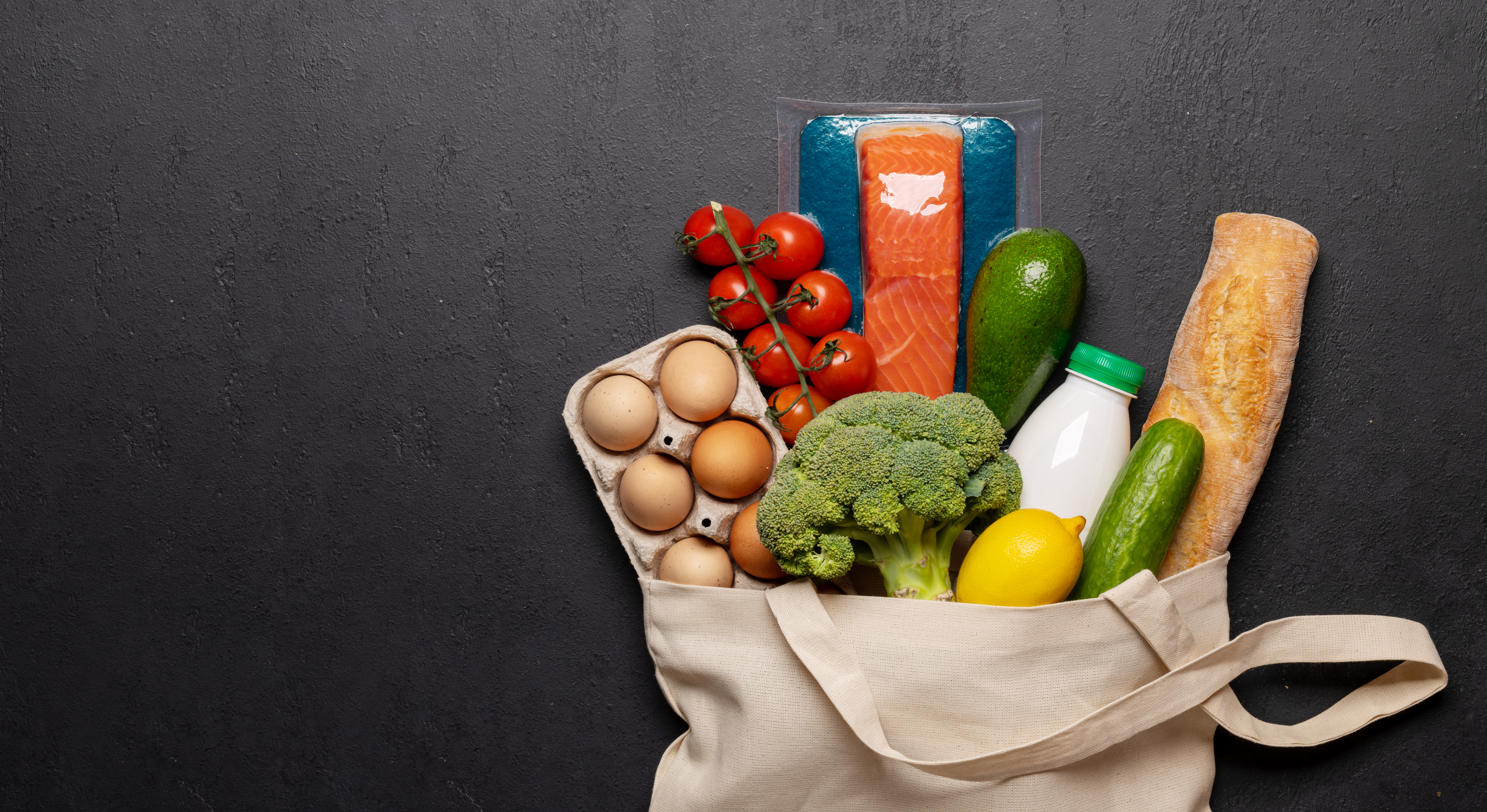 fresh produce and salmon in a grocery bag 2026 01 06 00 53 34 utc