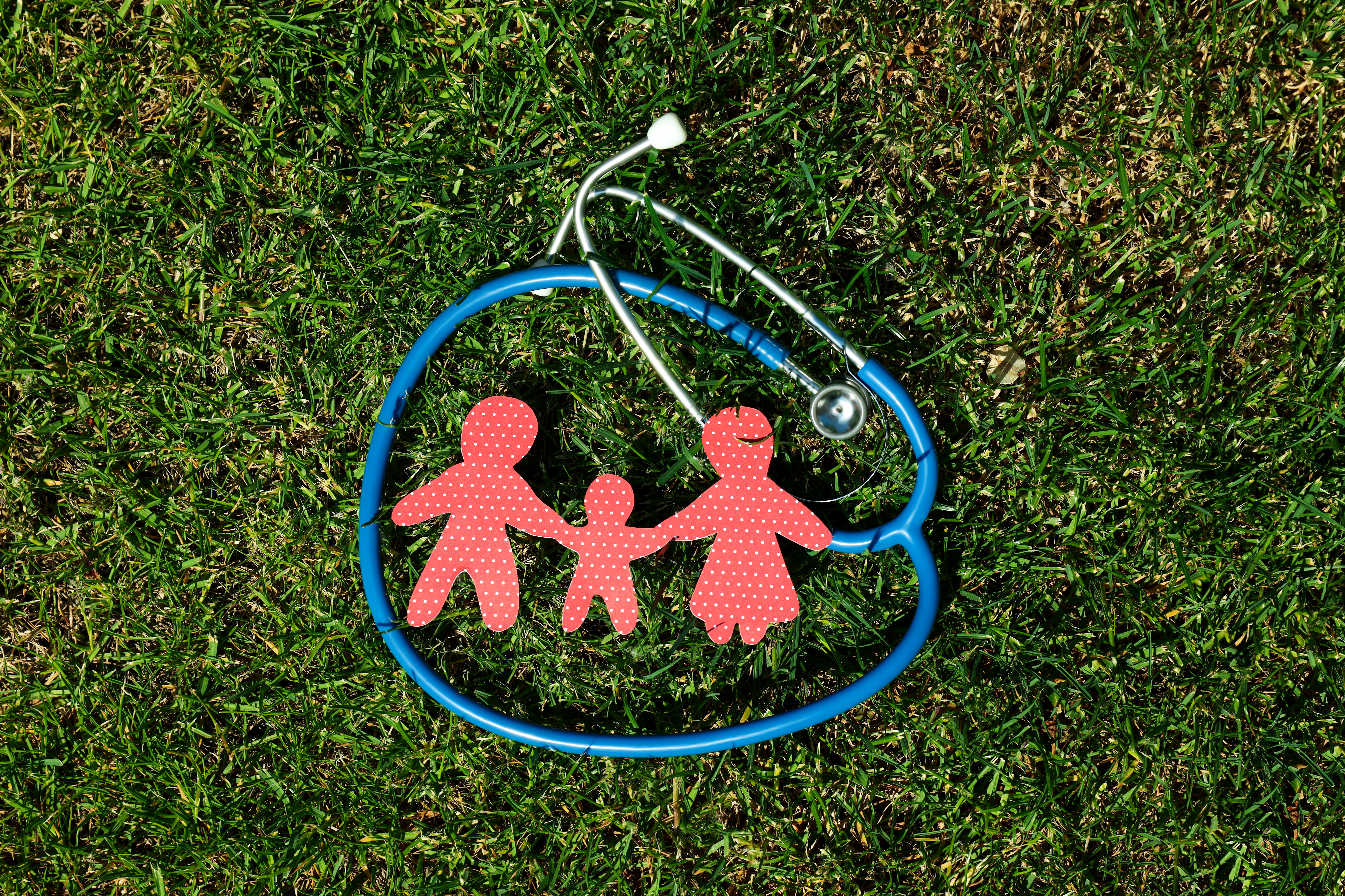 family health concept with figures on grass 2026 03 25 00 01 07 utc
