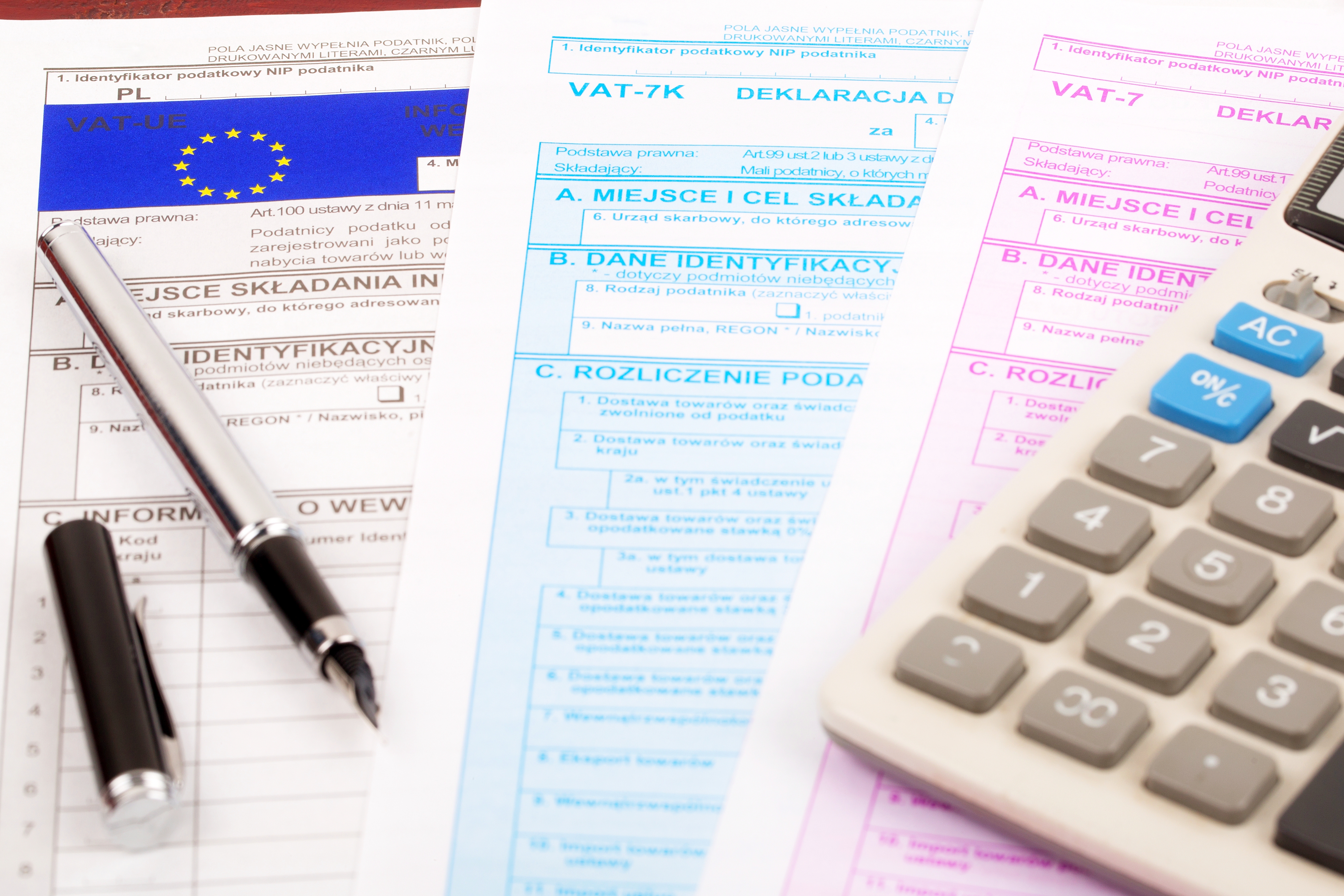 vat forms with pen and calculator on table 2026 01 09 11 30 30 utc